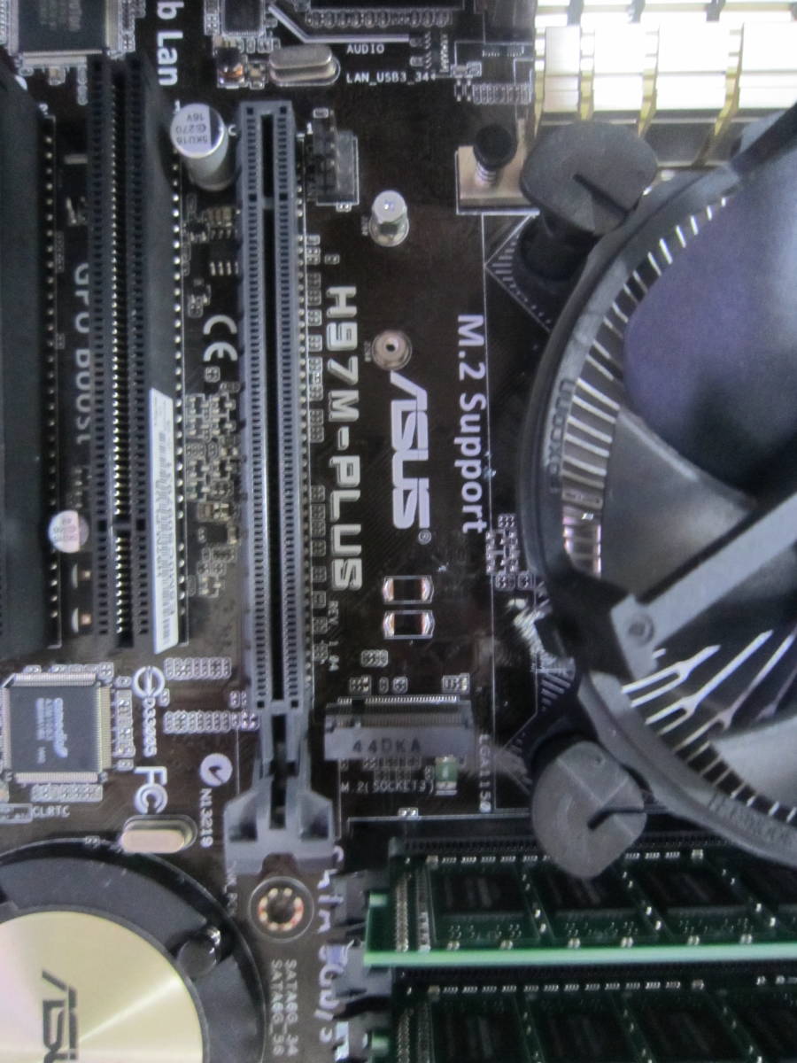 ASUS H97M-PLUS + Intel Xeon E3 1280 v3 +PC3-12800（4GB×2）8GB + Quadro K600のセット_画像2