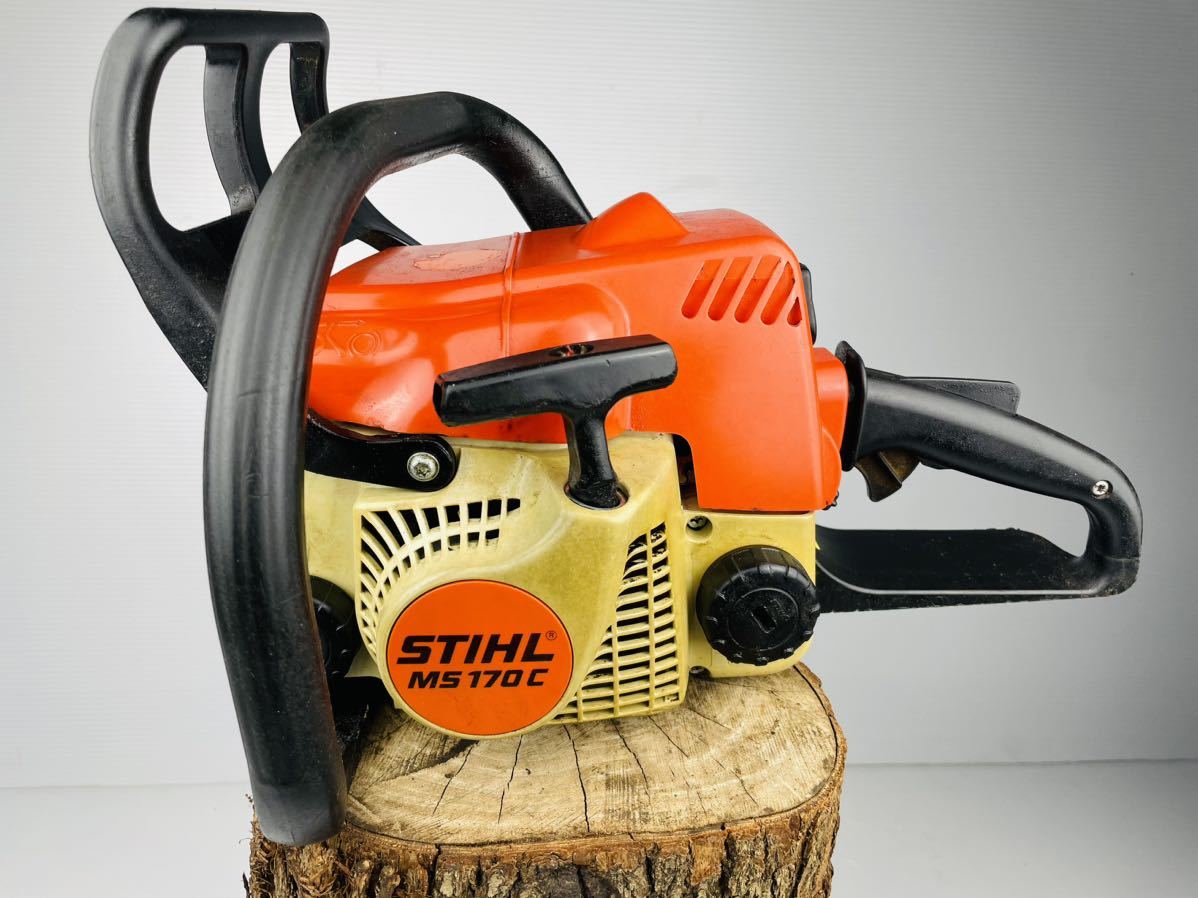 【No123】STIHL スチール MS170C エンジンチェーンソー 動作未確認 ジャンク 部品取り_画像1