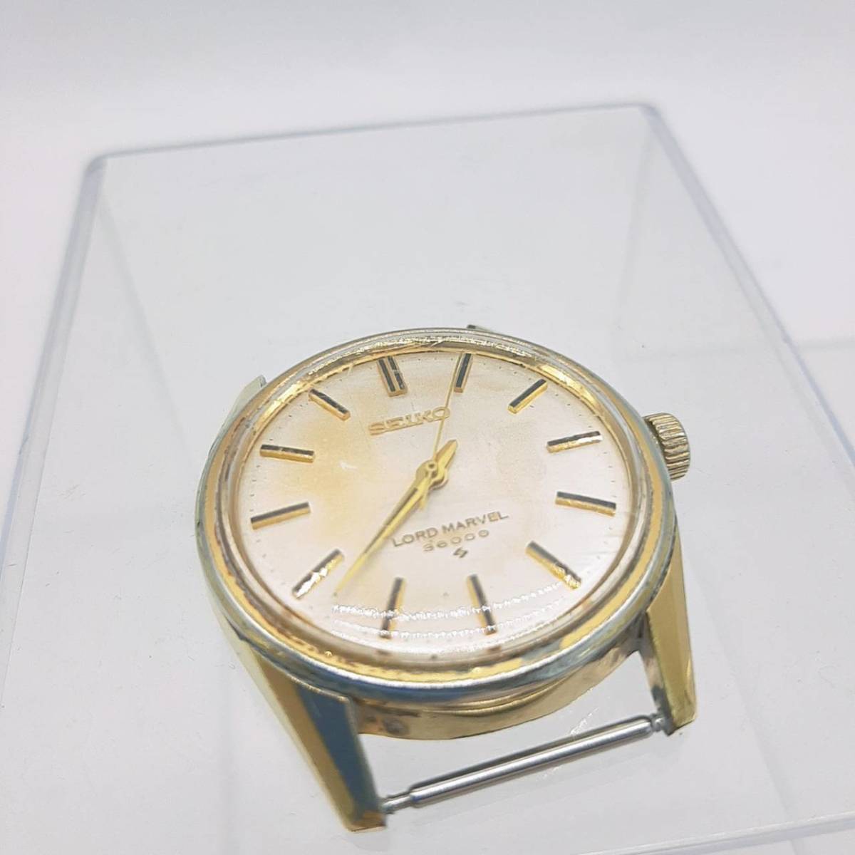 s403◎【1円スタート】 SEIKO セイコー LORD MARVEL 36000 ロードマーベル ビンテージ 5740-8000 腕時計 動作品 _画像6