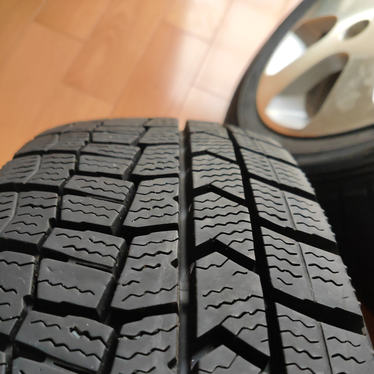 【ダンロップ/WM02 ウィンターマックス02】155/65R14 2022年製 14×4.5J オフセット50 タント NBOX アルト ワゴンR等_画像6