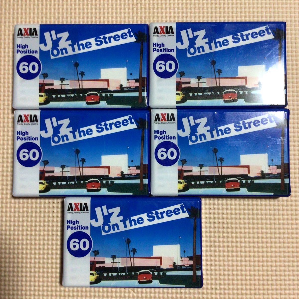 AXIA J'z on the street 60 ハイポジション　カセットテープ5本セット【未開封新品】■■_画像1