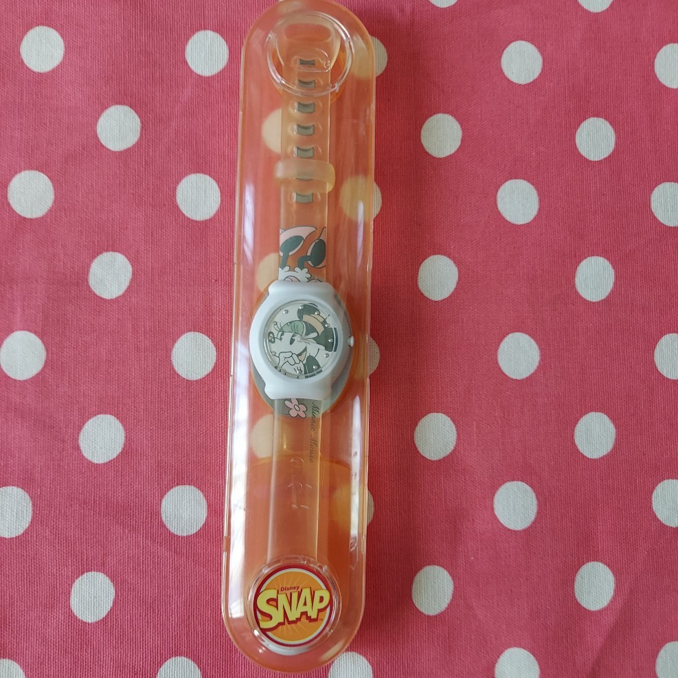  Disney Minnie Mouse Disney wristwatch SNAP minnie wristwatch size length approximately 23 pretty minnie new goods 