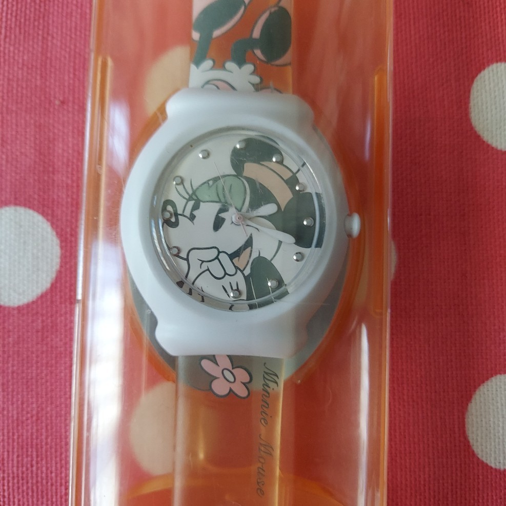  Disney Minnie Mouse Disney wristwatch SNAP minnie wristwatch size length approximately 23 pretty minnie new goods 