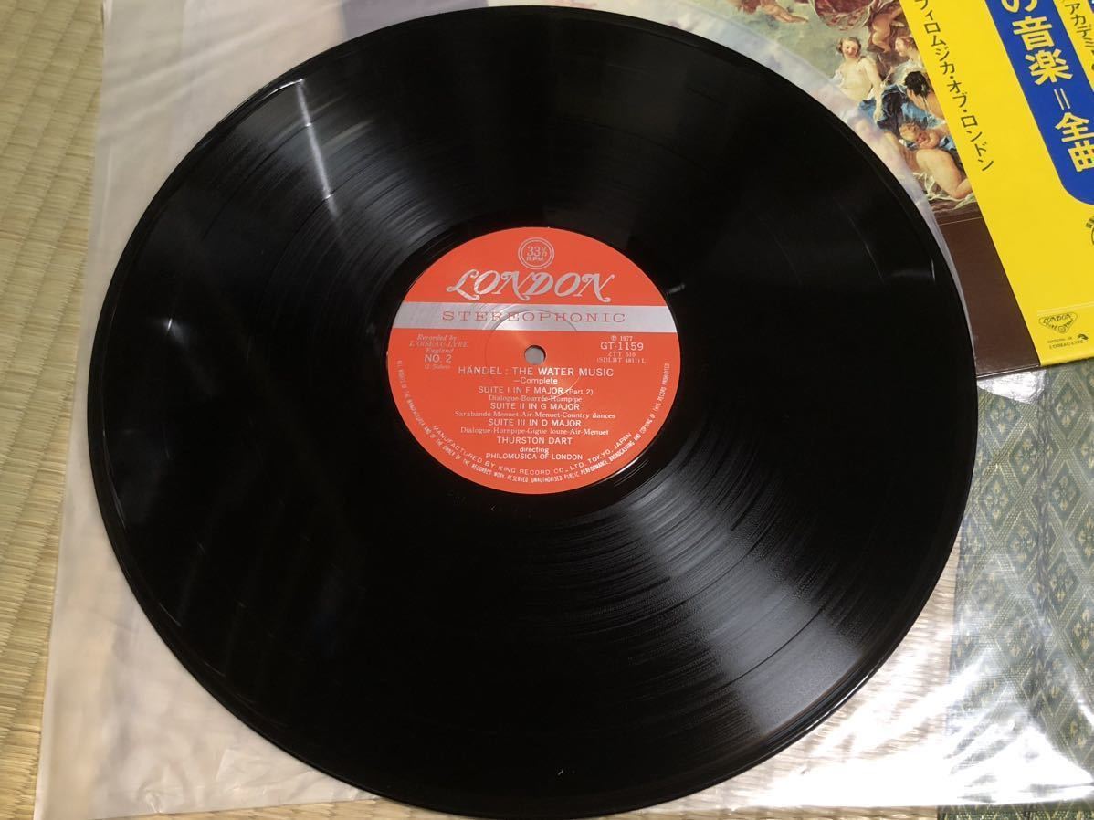 LP レコード ヘンデル 水上の音楽 全曲 サーストン・ダート指揮 フィロムジカ・オブ・ロンドン GT 1159 33 1/3 R.P.M］の画像3