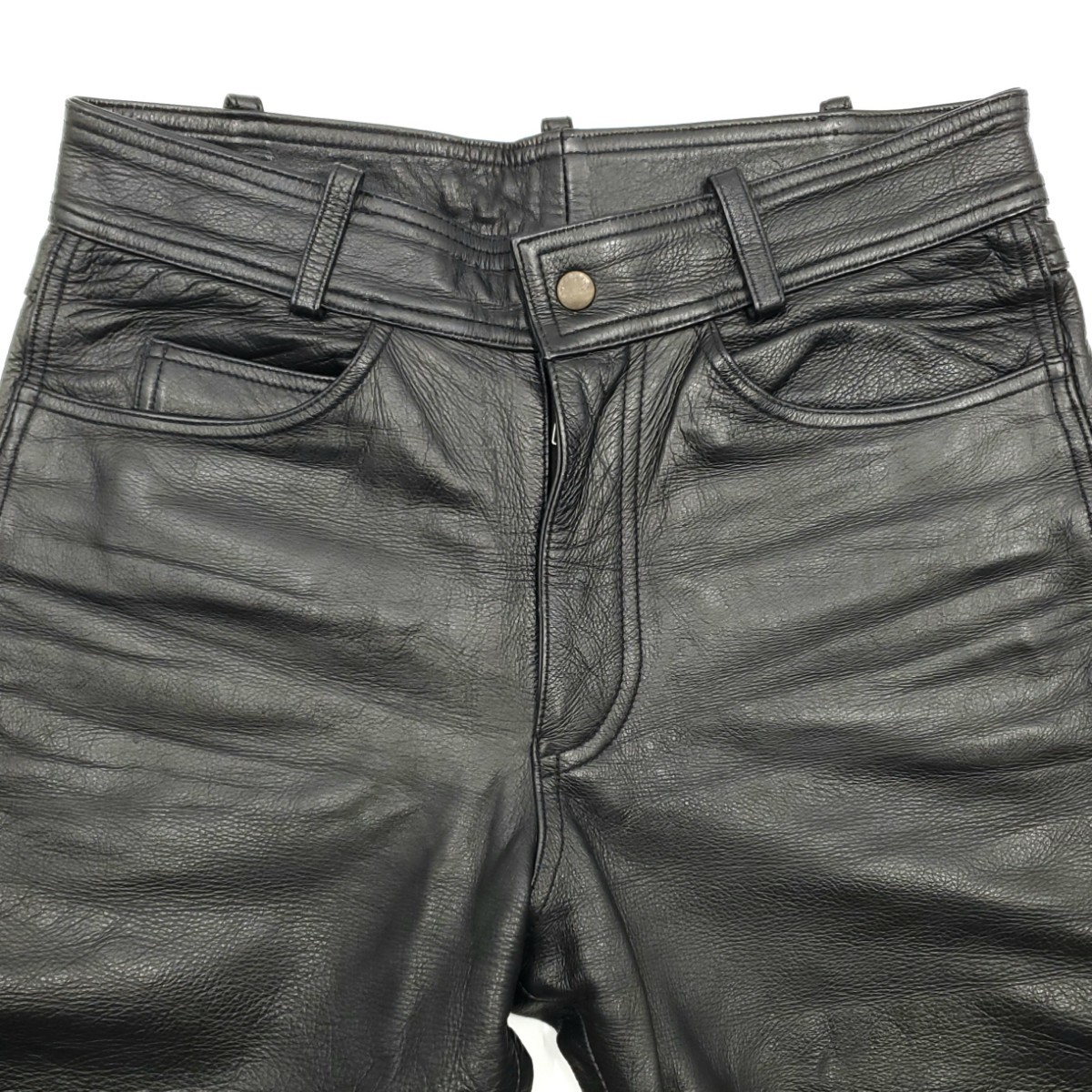 上質牛シボ革 HARLEY-DAVIDSON W30レザーパンツ黒メンズ本革 上質牛シボ革 HARLEY-DAVIDSON W30レザーパンツ黒メンズ本革
