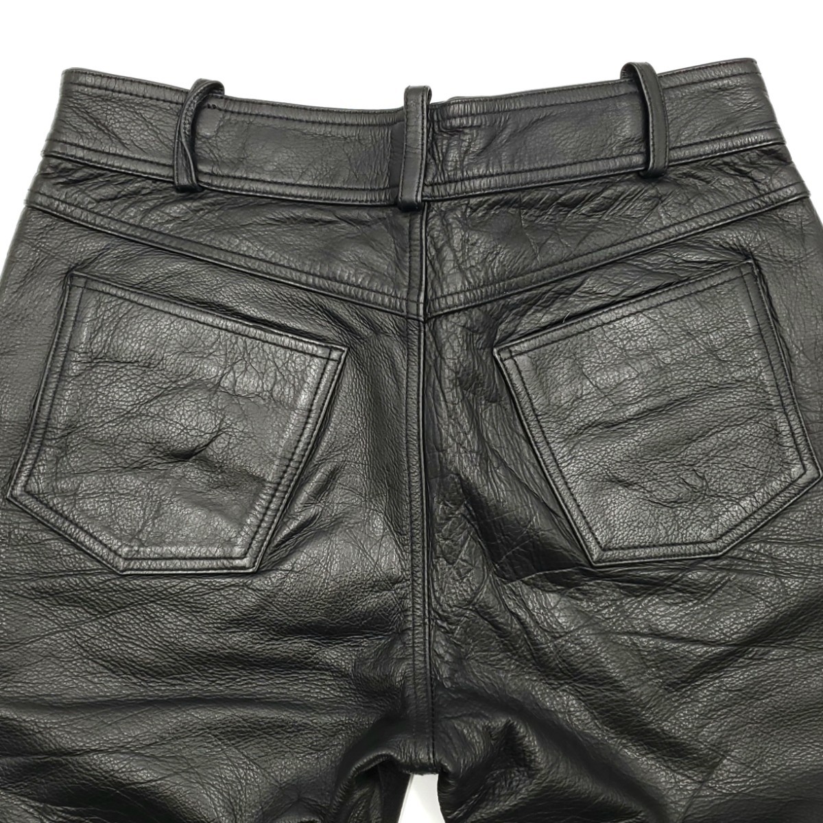 上質牛シボ革 HARLEY-DAVIDSON W30レザーパンツ黒メンズ本革 上質牛シボ革 HARLEY-DAVIDSON W30レザーパンツ黒メンズ本革