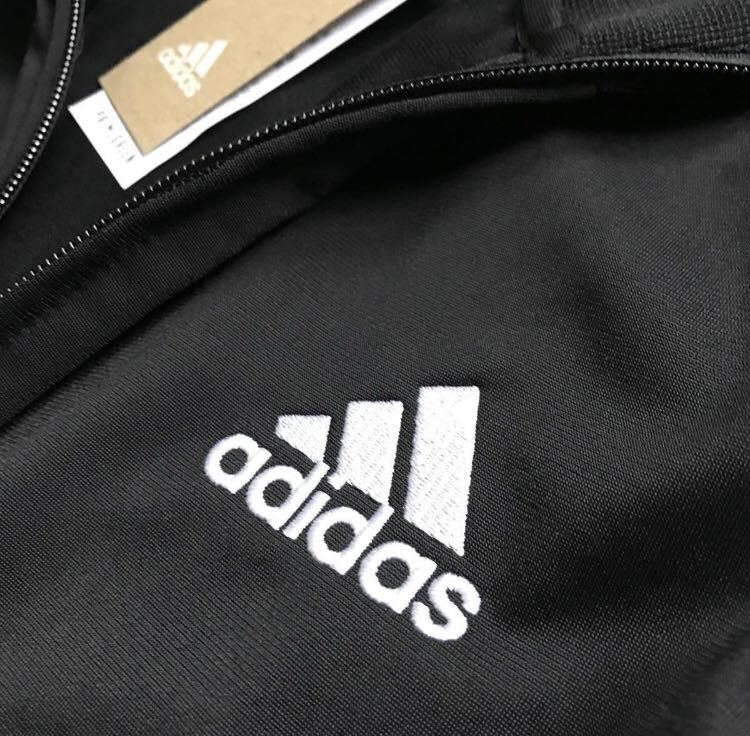 □新品【メンズM】 黒 adidas アディダス 上下セット ジャージ パンツ セットアップ ロゴ オールシーズン　ウエア_画像4