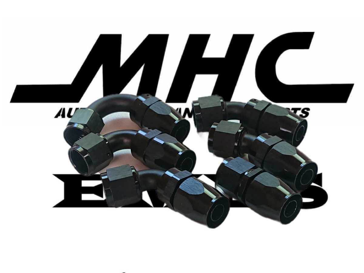 ホースエンド　AN１０　４５度　スイベルタイプ　ブラックシリーズ　オイルクーラー等に　MHC製_画像1