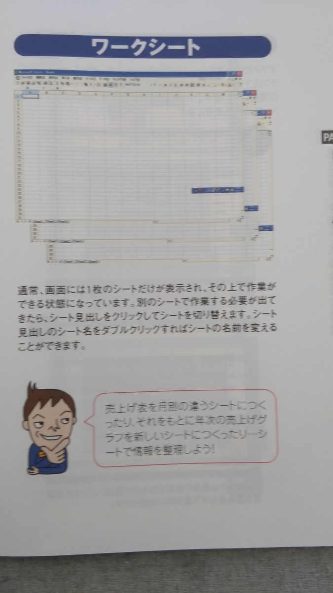 特2 52915 / Windows XP対応 Excel 2002 office XP版 2002年6月 これを知らなきゃ始まらない! Excelを使うための基本操作 グラフをつくろう_画像4