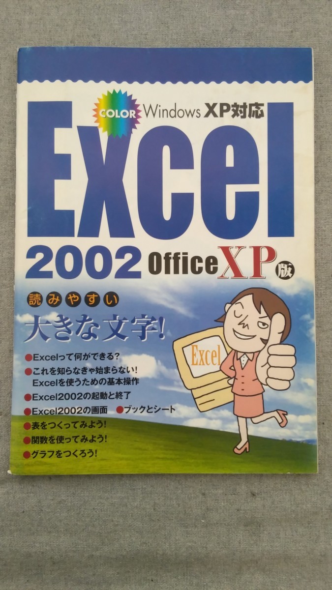 特2 52915 / Windows XP対応 Excel 2002 office XP版 2002年6月 これを知らなきゃ始まらない! Excelを使うための基本操作 グラフをつくろう_画像1