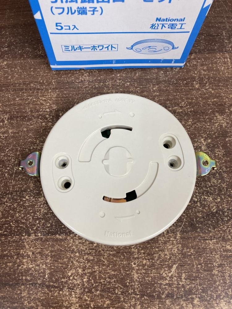 002○未使用品○パナソニック 引掛露出ローゼット WG6130W　5個入　フル端子　6A　250V　高崎店_画像2