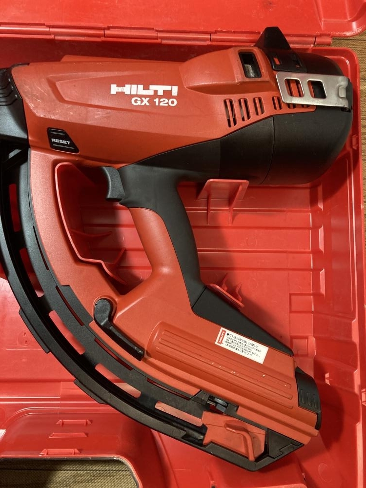 020♪ジャンク品♪HILTI　ヒルティ ガス式　鋲打機 GX120　*木材への打ち込み確認_画像2