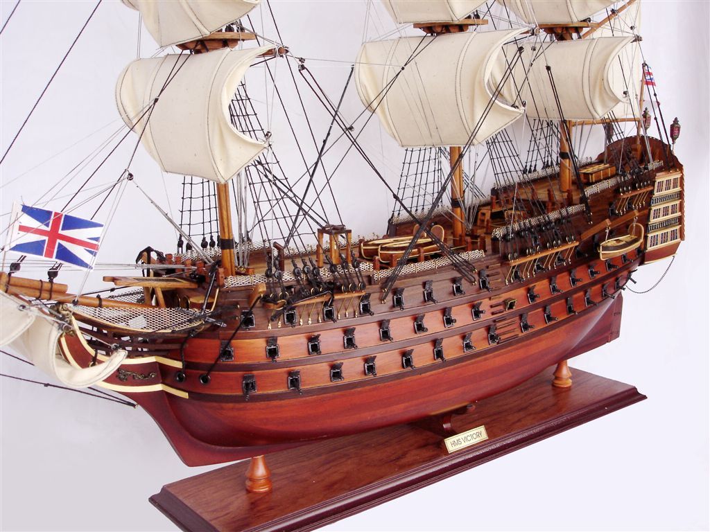 * new goods special price gorgeous . sailing boat HMS VICTORY 70cmL precise class final product 