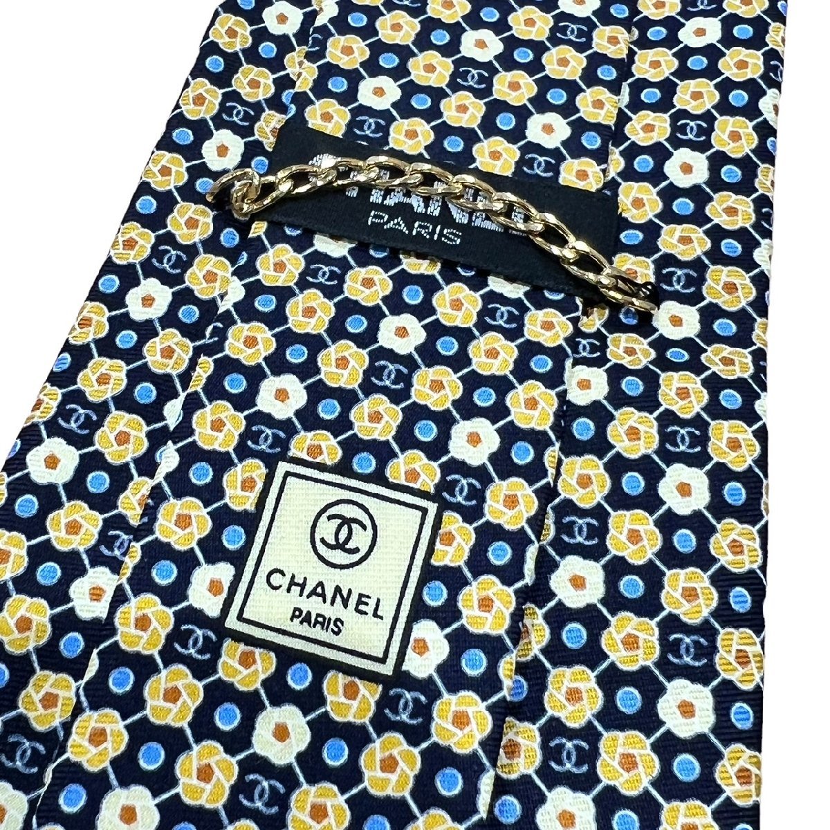CHANEL シャネル メンズ 紳士用 ネクタイ 2本 セット 総柄 ココマーク シルク100％_画像5