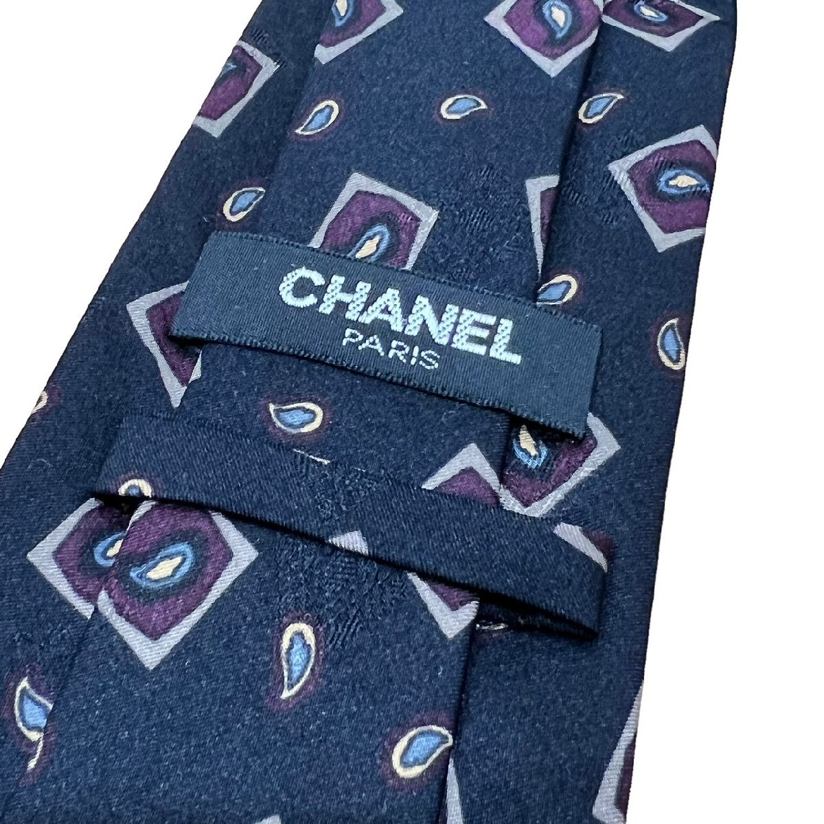 CHANEL シャネル メンズ 紳士用 ネクタイ 2本 セット 総柄 ココマーク シルク100％_画像6