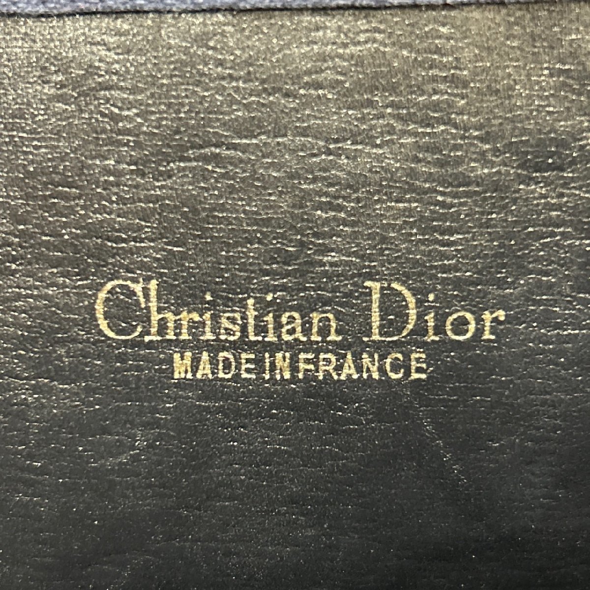 Dior ディオール トロッター柄 ハンドバッグ ショルダーバッグ ネイビー×ベージュ_画像10