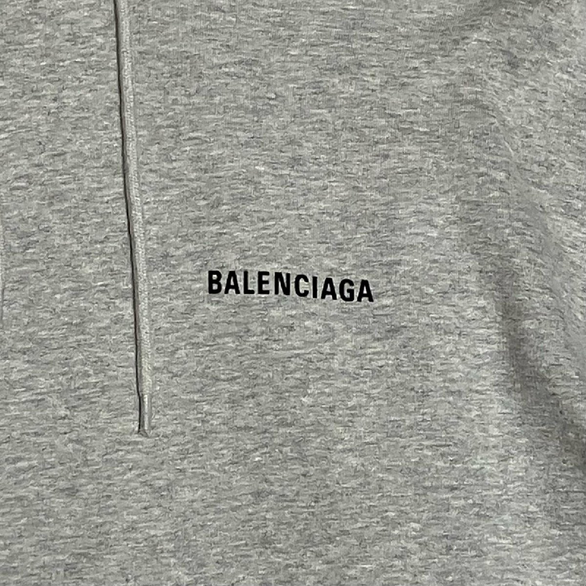 国内正規品 BALENCIAGA バレンシアガ パーカー バックロゴ プルオーバー コットン100% グレー系 メンズ Mサイズ_画像5