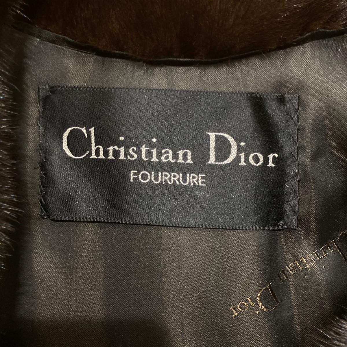Dior クリスチャンディオール Christian Dior FOURRURE ミンク 毛皮 コート レディース ヴィンテージ_画像4