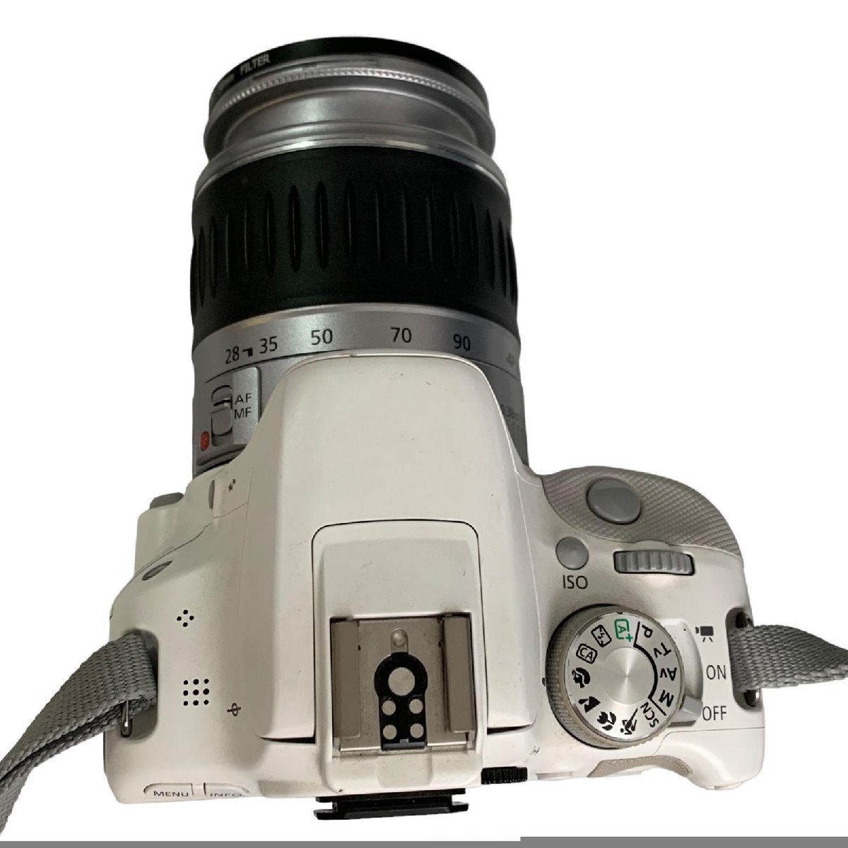 CANON キヤノン EOS Kiss X7 デジタル一眼レフカメラ DS126441 レンズセット ホワイト系 起動確認済_画像4
