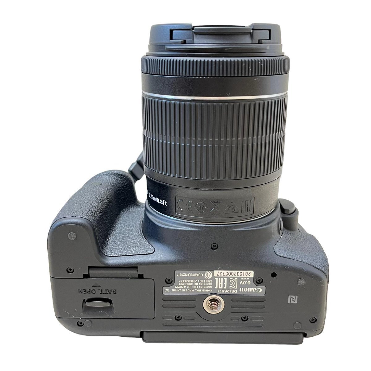 CANON キヤノン 一眼レフカメラ EOS Kiss X8i DS126571 レンズ EFS18-55mm 動作未確認_画像4