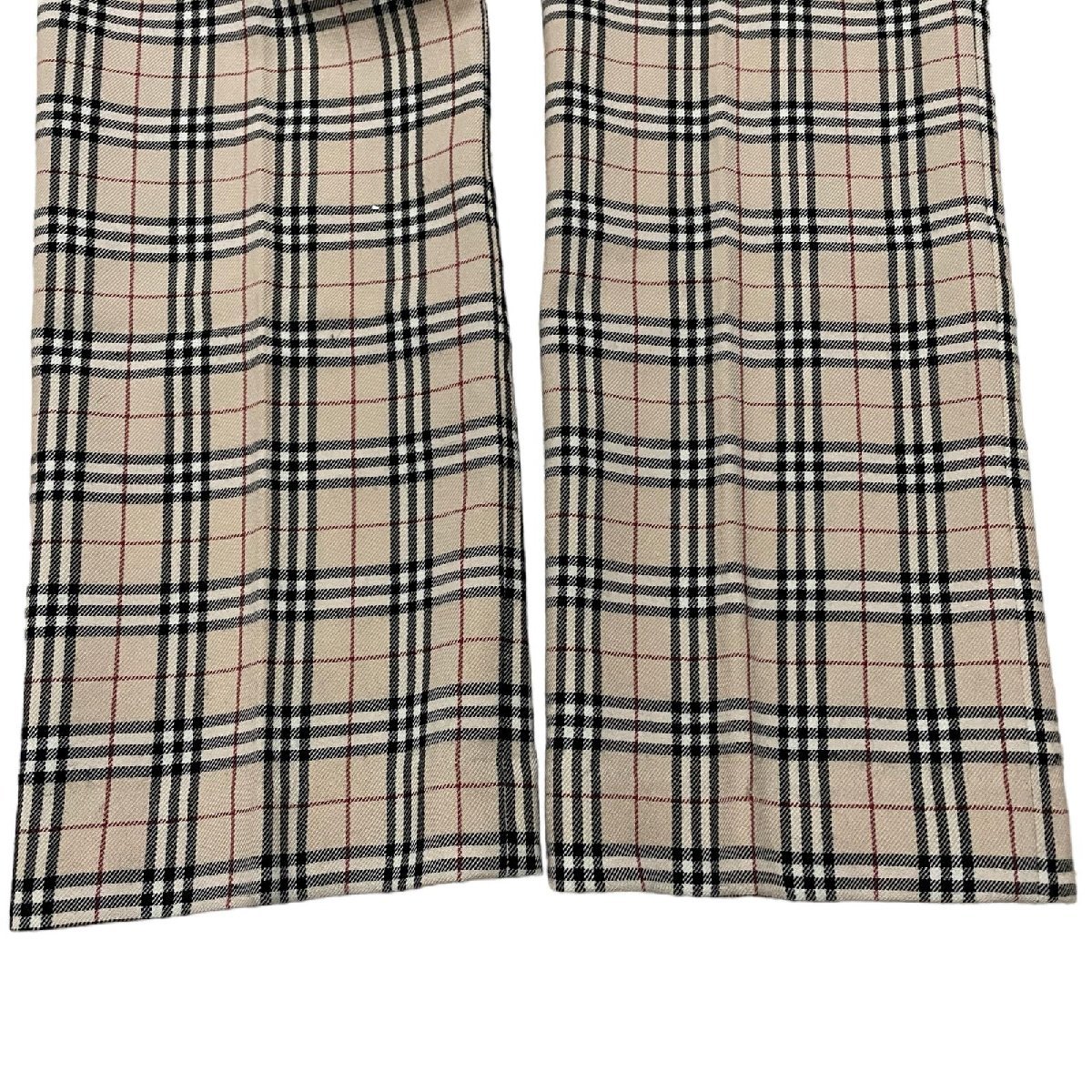 BURBERRY BLUE LABEL バーバリー ブルーレーベル レディース ノバチェックパンツ ストレッチ サイズ38 ベージュ系_画像5