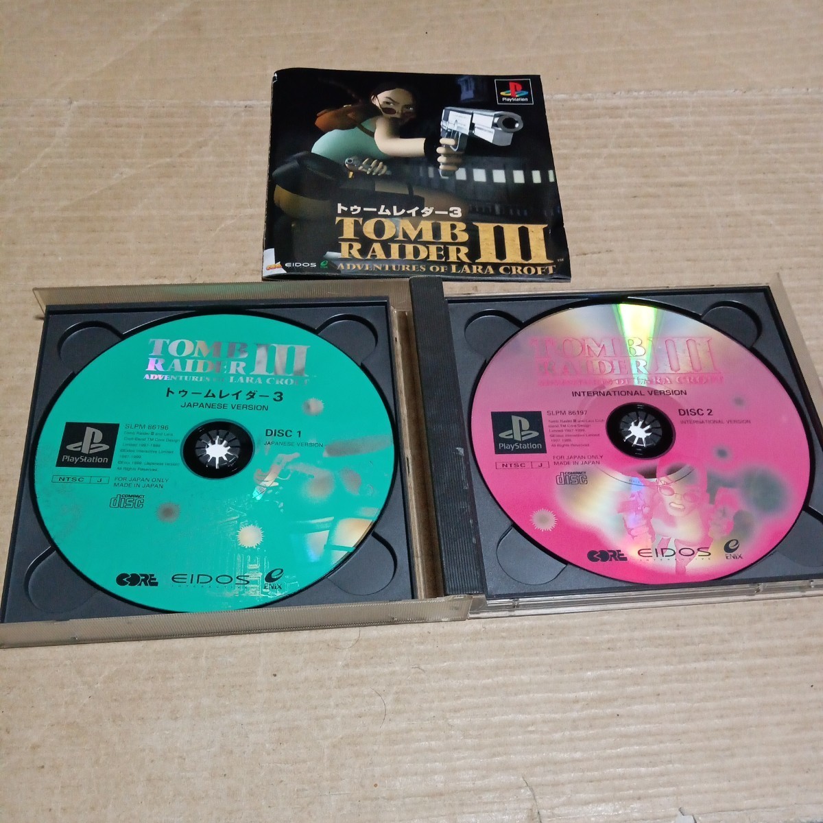 PS* Tomb Raider 3* контрольный номер B