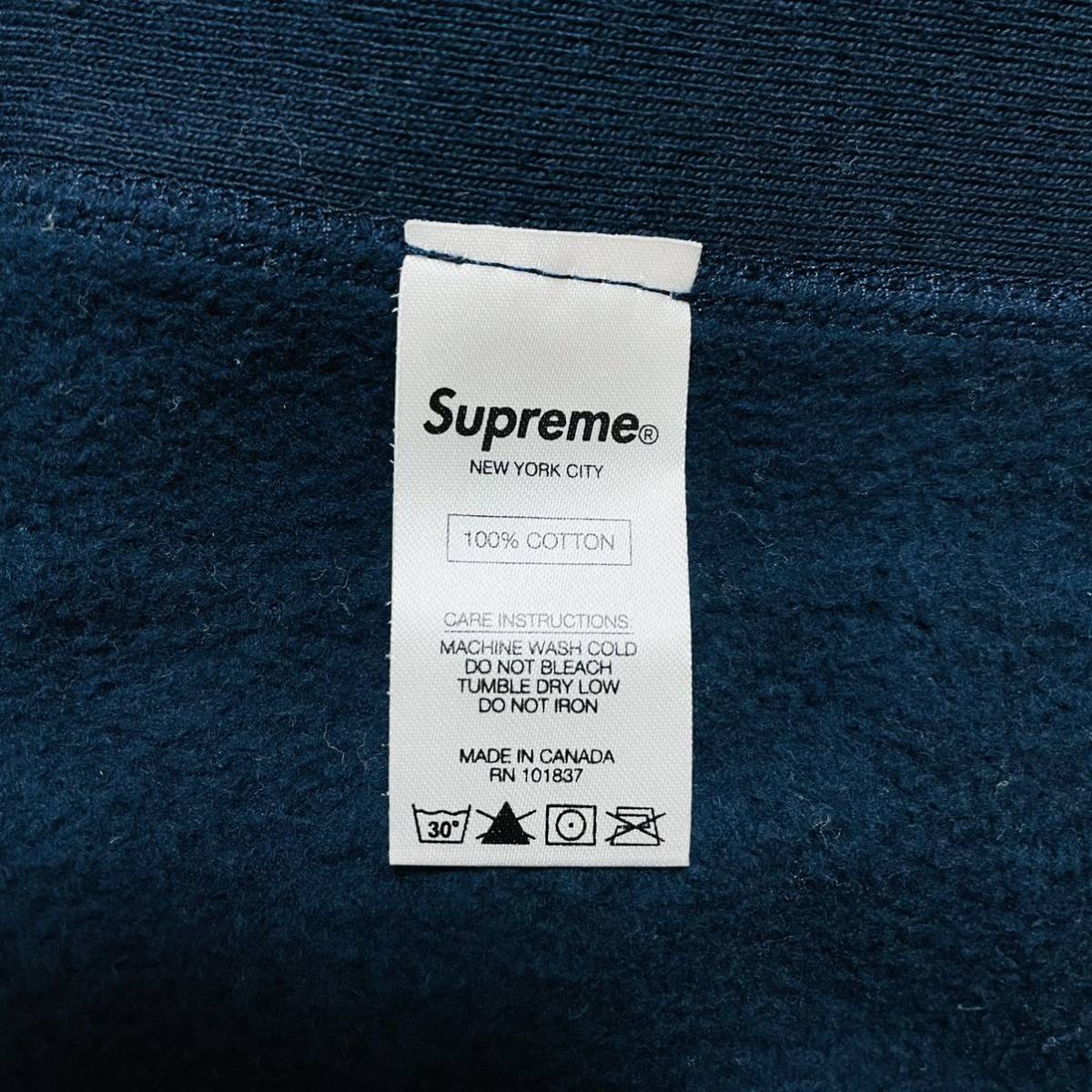 Supreme Box Logo Crewneck Navy Red S 15aw 2015年 紺 赤 ネイビー レッド ボックスロゴ クルーネック トレーナー スウェットシャツ_画像6