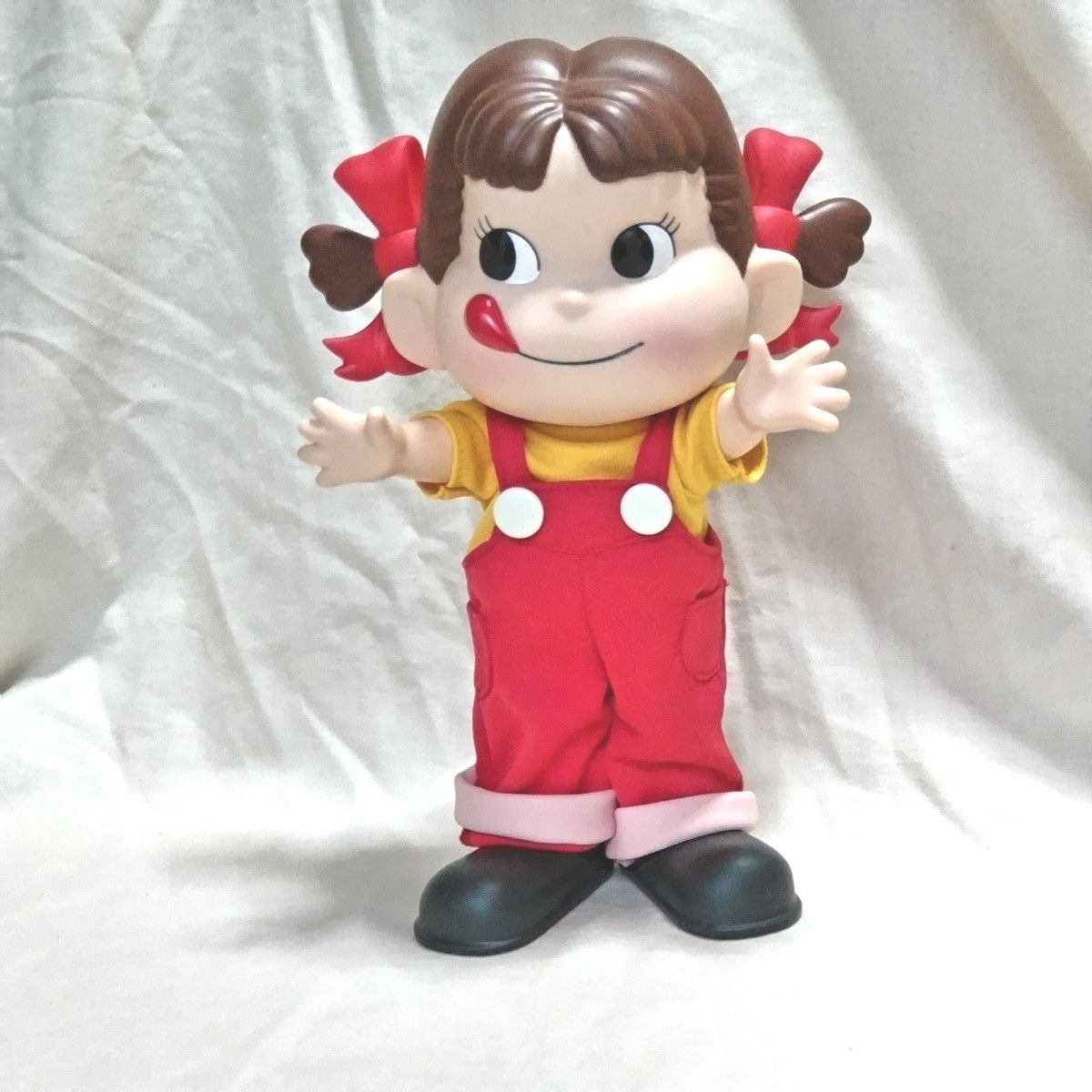 丸目　ペコちゃんポコちゃん人形　セット　非売品　プラ製 不二家 ポコちゃん箱付き　90年代　かわいい