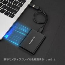 ポータブルSSD ハードディスク 高速 USB3.1 大容量 8TB 外付けSSD 耐衝撃 強互換性 トランセンド【ゴールド】_画像5
