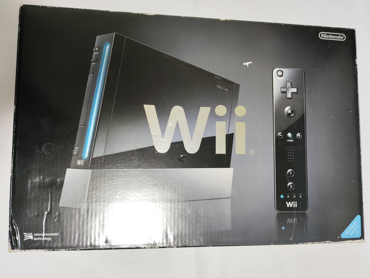 送料無料 新品未使用 任天堂 Nintendo Wii RVL-001 クロ