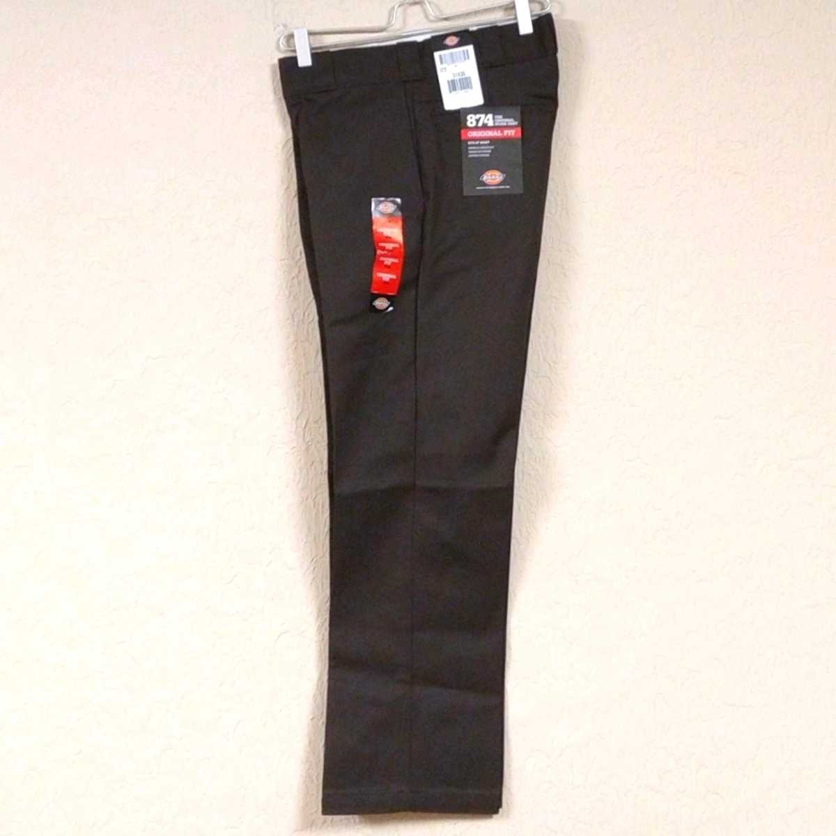 新品未使用 ディッキーズ 874 ワークパンツ DB W30×L30 Dickies USモデル チノパン ダークブラウン