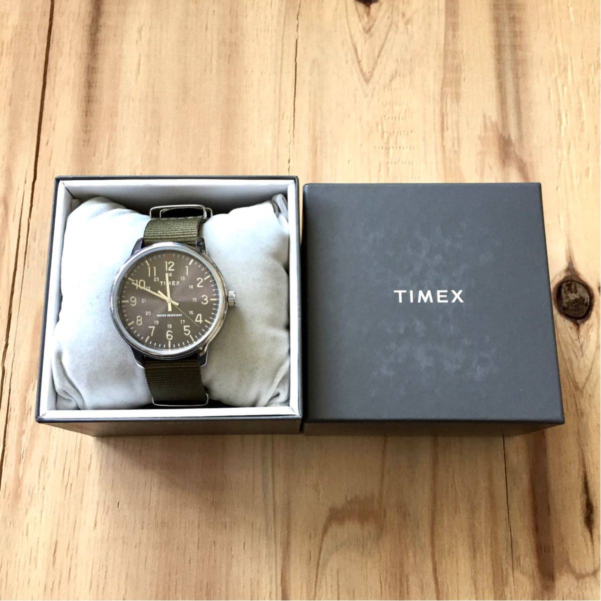 美品 BEAMS TIMEX Military Watch ビームス タイメックス ミリタリーウォッチ アナログウォッチ 腕時計 電池式クオーツ NATOナイロンベルト_画像1