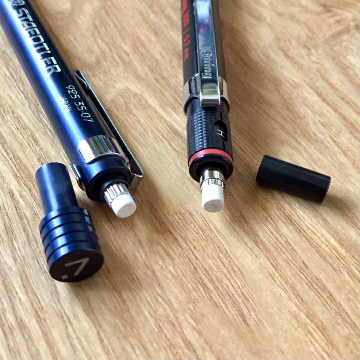 新品同様 STAEDTLER rOtring Mechanical pencil ステッドラー ロットリング シャーペン 2本セット 0.7mm MADE IN GERMANY ドイツプロダクツ_画像7