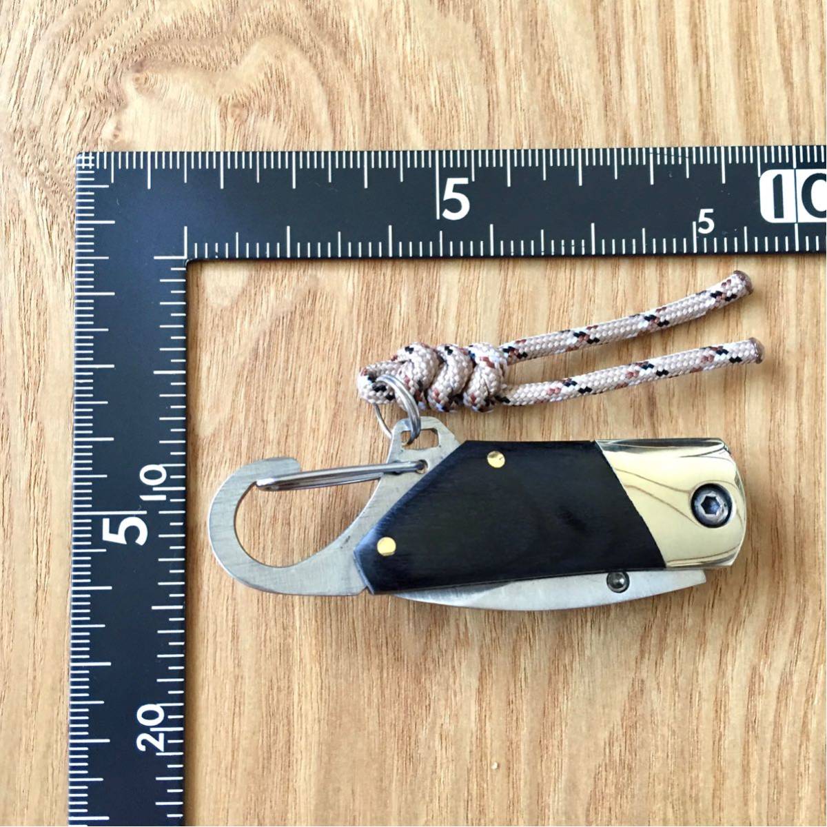 未使用 JOURNAL STANDARD Mobile Folding Wood Knife ジャーナルスタンダード 携帯折り畳みナイフ 天然木 OUTDOOR CAMPの画像7