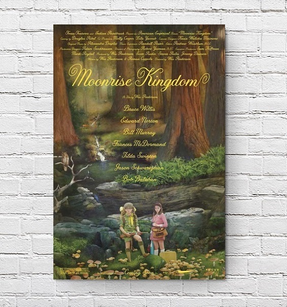 ムーンライズキングダム 映画ポスター ウェスアンダーソン US版 11×17インチ (27.9×43.2cm) mp1_画像1