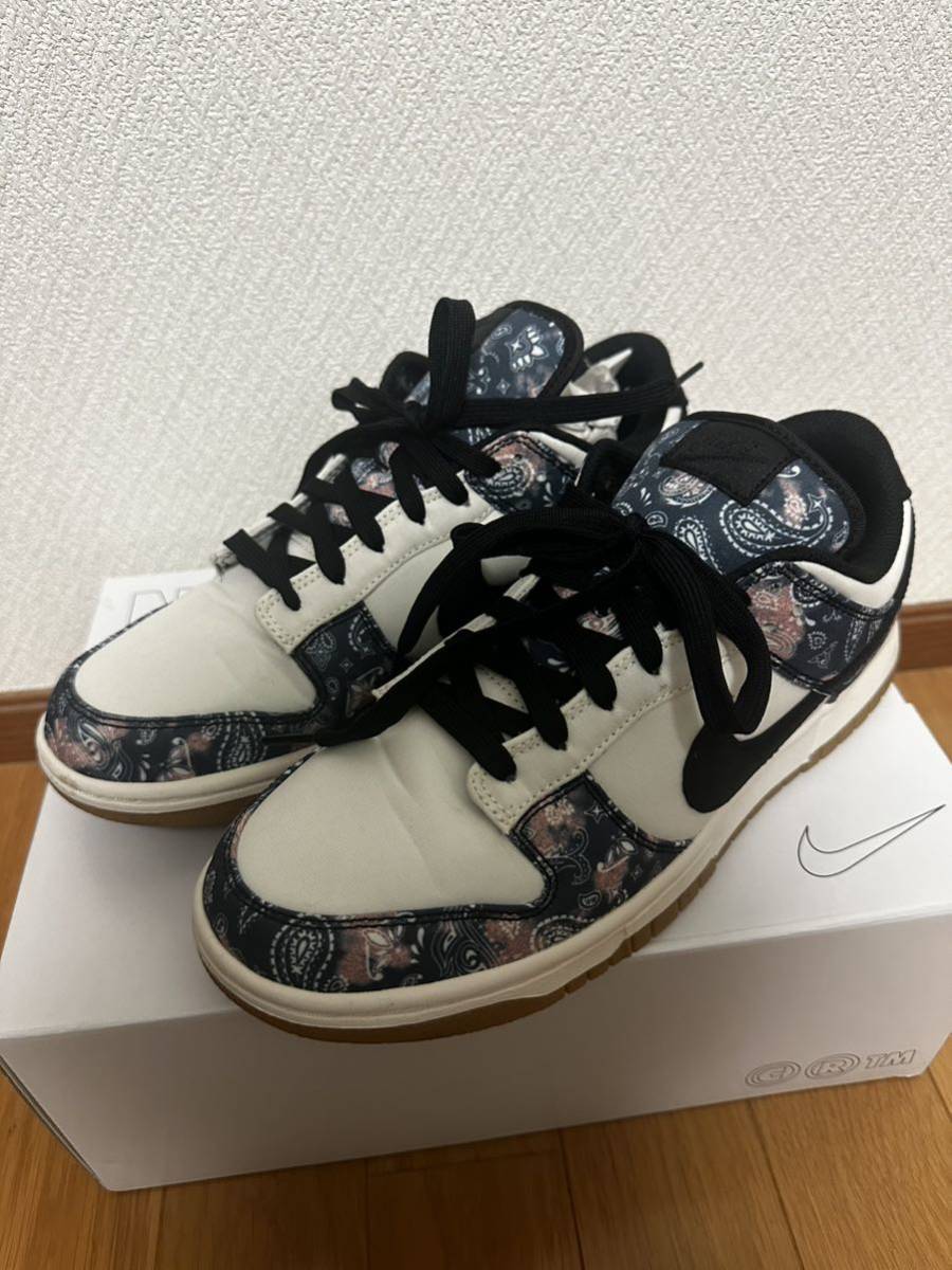 nike by you dunk low ナイキ　ダンク　ペイズリー柄　26.5cm_画像1