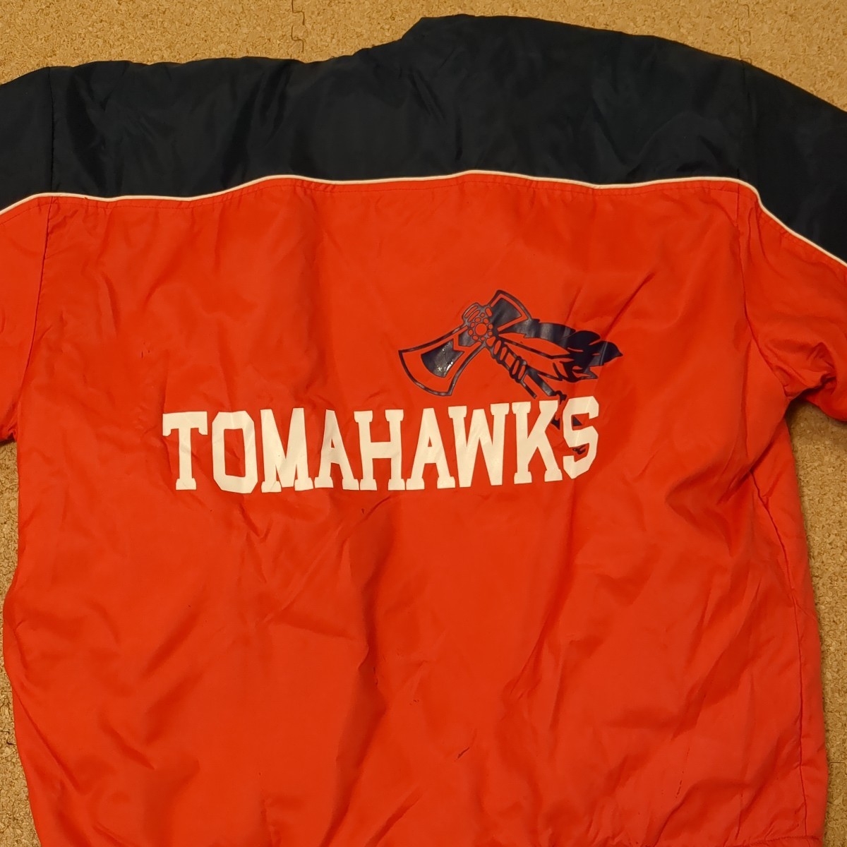 非売品】法政大学アメフト部TOMAHAWKS 選手支給ベンチコート LG 非売品】法政大学アメフト部TOMAHAWKS 選手支給ベンチコート LG