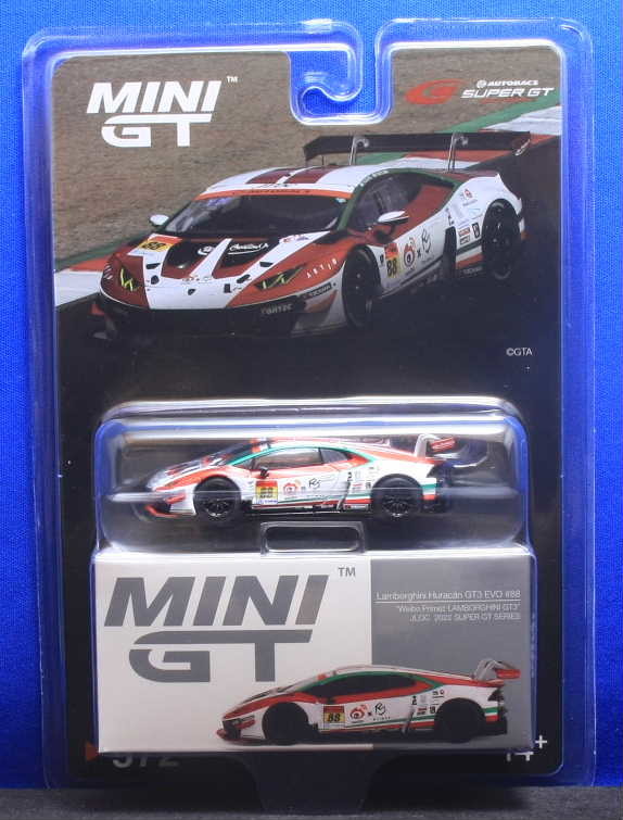 1/64 MINI-GT ランボルギーニ ウラカン GT3 EVO #88 JLOC 2022 Super GT Series (スーパーGT300) 日本限定【572】_画像2