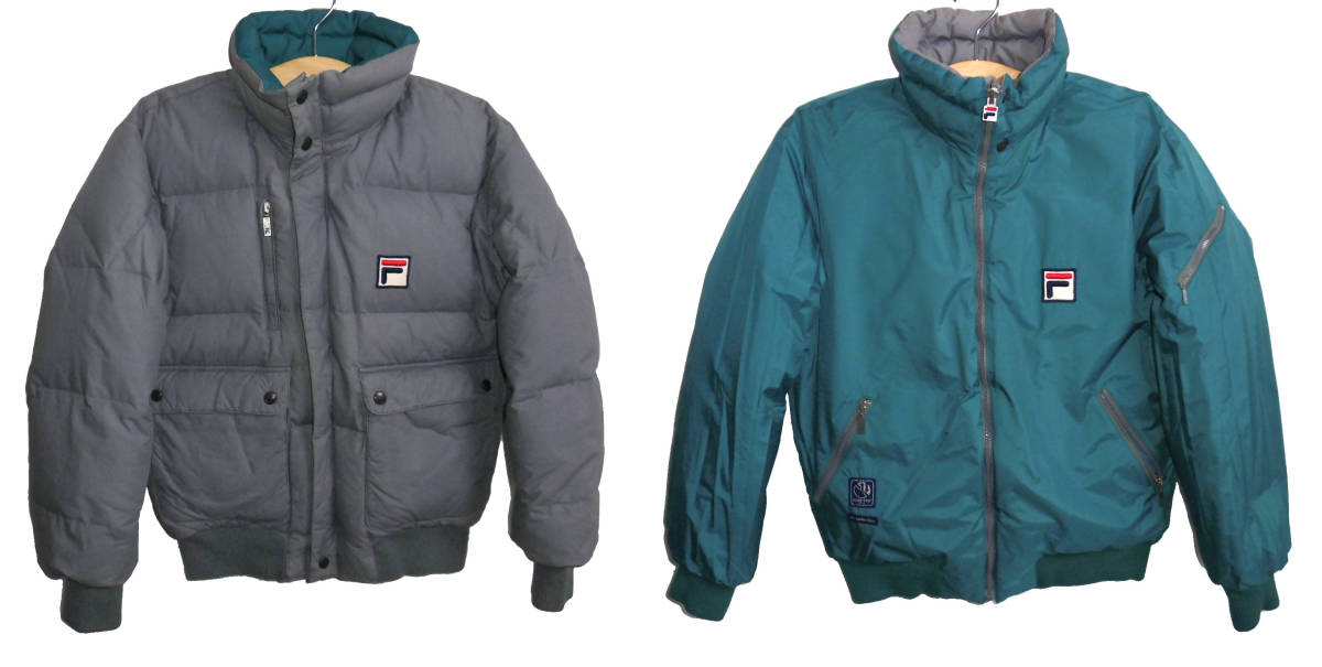 Я美品 80's ビンテージ FILA フィラ GORE-TEX ゴアテックス リバーシブル ダウンジャケット 2_画像1