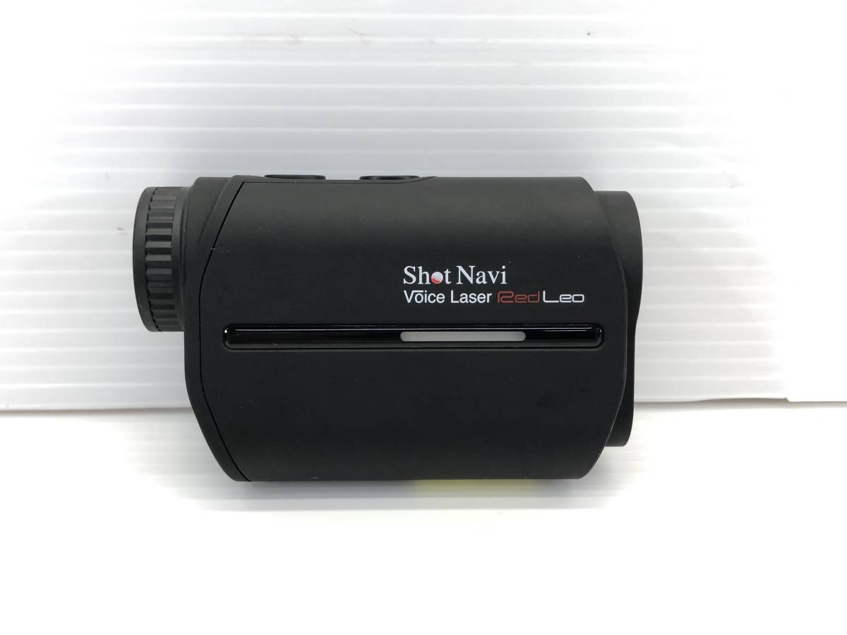 □Shot Navi ゴルフ レーザー距離測定器 Voice Laser Red Leo BK 視認性 赤色OLED採用 高速0.3秒計測 高低差 充電式 日本製□_画像2