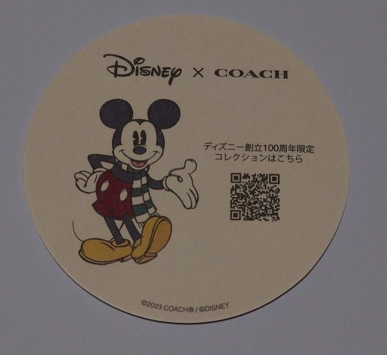 【レア】Disney×COACH　ノベルティ　コースター