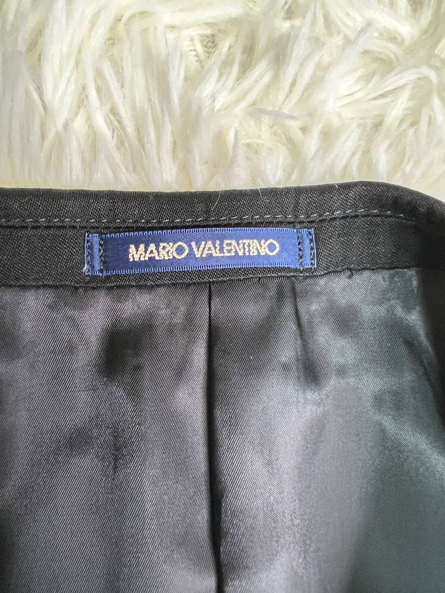 【極美品】MARIO VALENTINO 細襟 シングル セットアップ 黒 ジャケット スーツ フォーマルスーツ 上下　メンズ