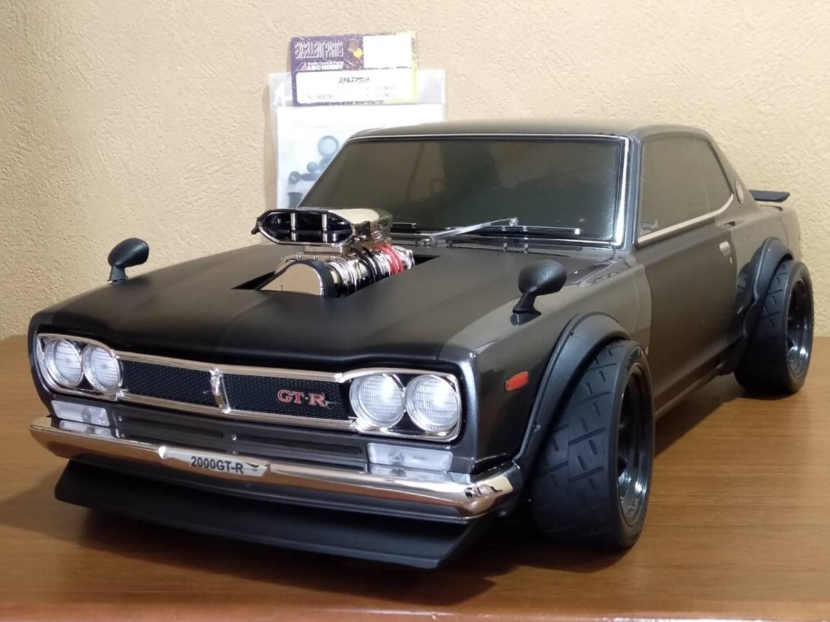 【年中無休】 塗装組立完成品 京商1/10スカイライン2000GT-Rスーパー ボディ