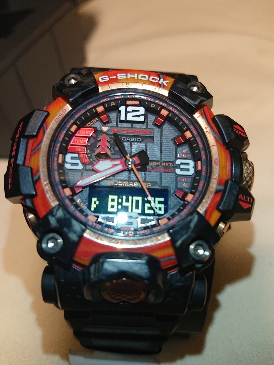 カシオCASIO Gショック ジーショック G-SHOCK マッドマスター G-SHOCK 40th Anniversary Flare Red GWG-2040FR-1AJR ★中古★_画像1