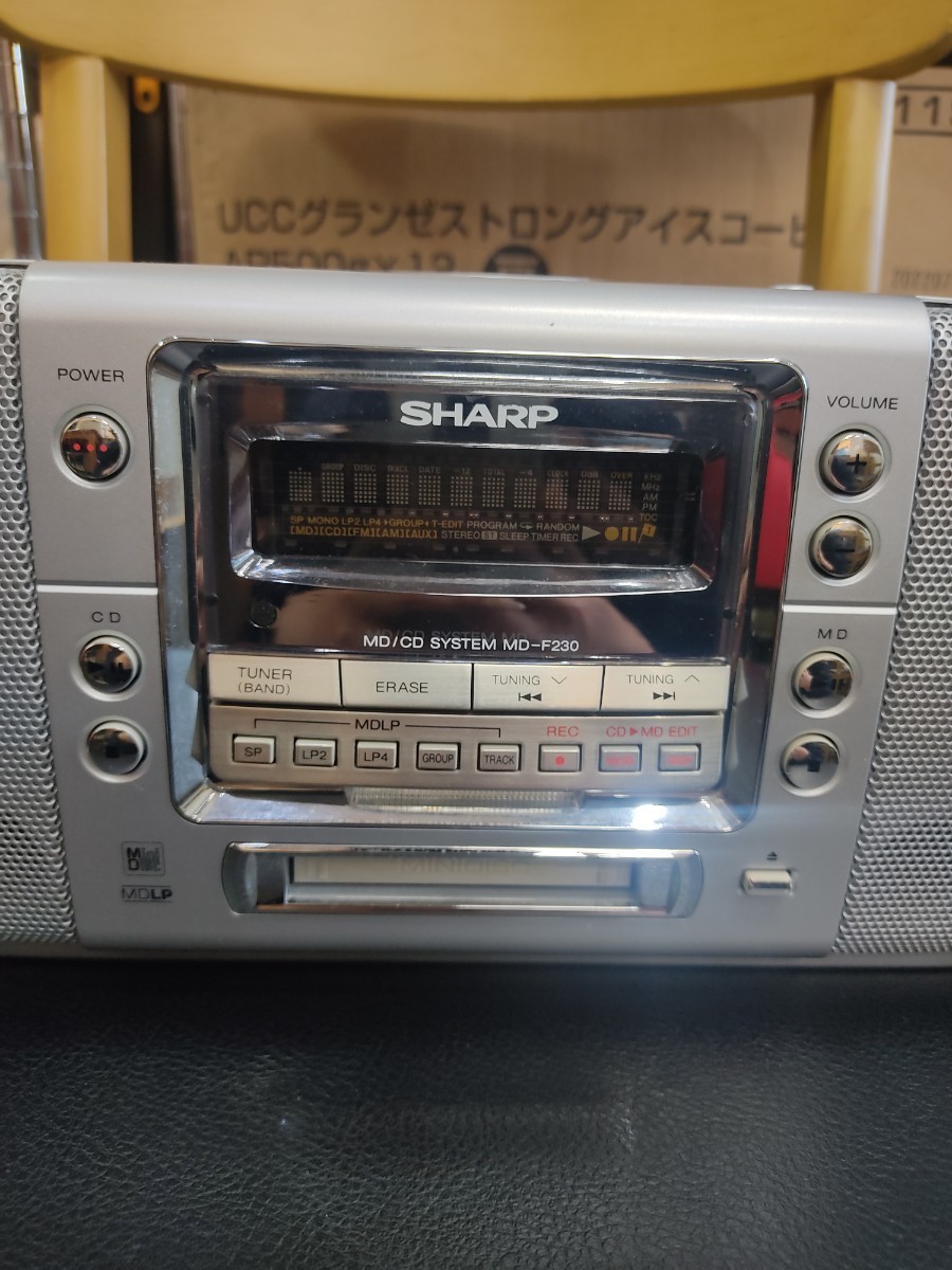 ★SHARP★MD-F230-S★MD/CD★ラジカセ★美品★_画像4