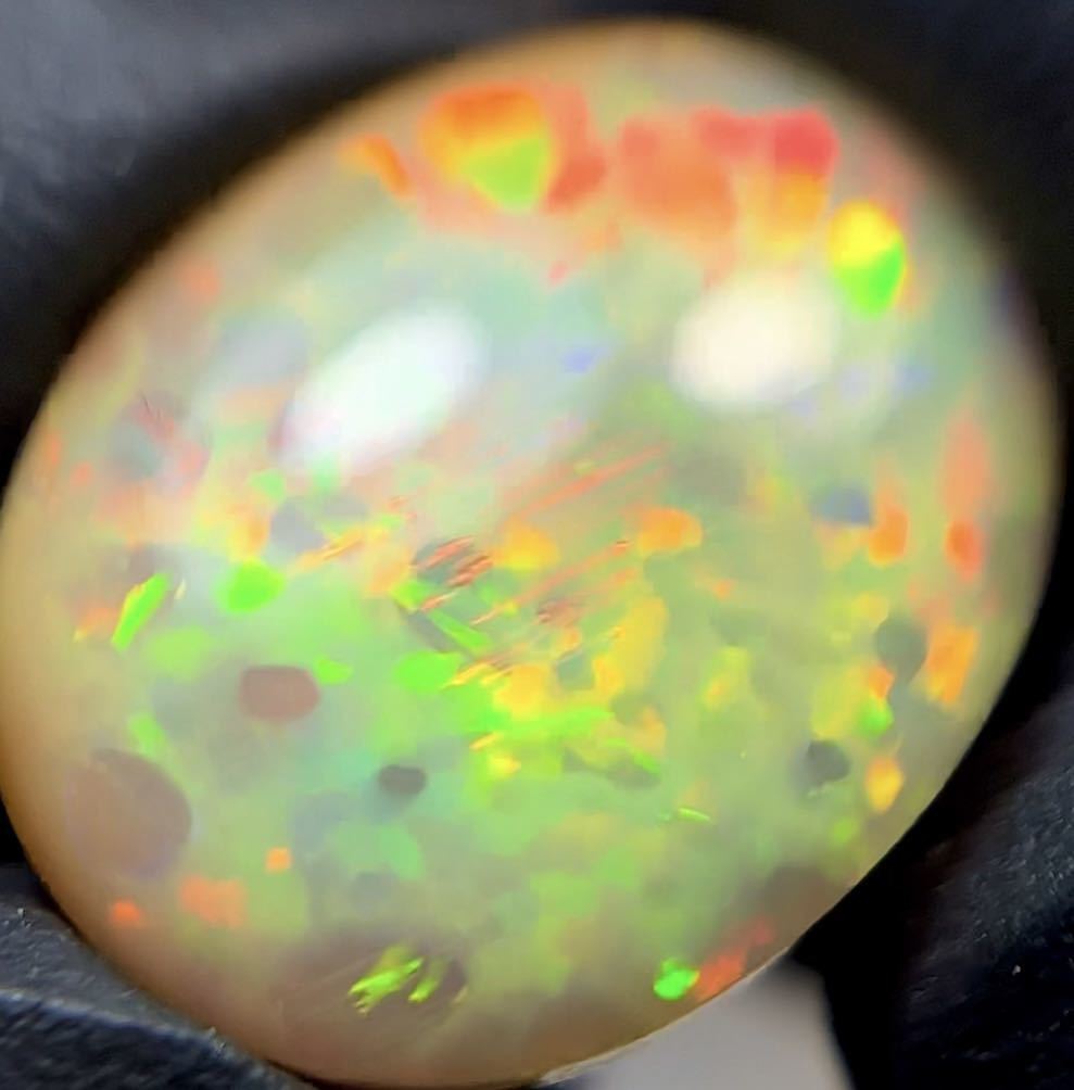 ◆極美◆7.015ct天然エチオピアオパール 宝石 ジュエリー ルース 裸石【クラックあり】_画像2