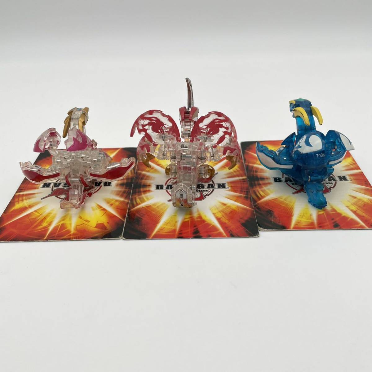 天ドラガオンレジェンドセット 爆丸 爆テク Bakugan 爆TECH フィギュア SEGATOYS まとめ売り 透明 クリア ブルー 青_画像5