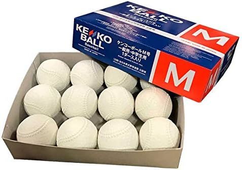 QIDUHUQI ナガセケンコー KENKO 試合球 軟式ボール M号球 M-NEW M球 2ダース (1ダース12個入) 野球部