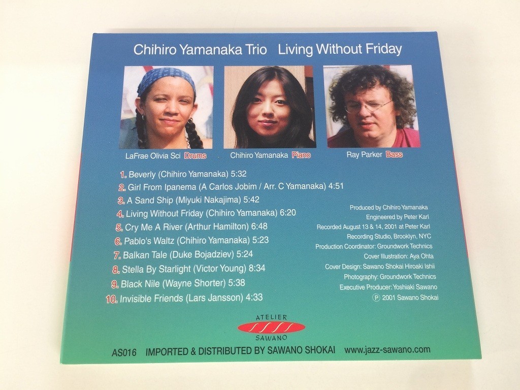 SB956 Chihiro Yamanaka Trio / Living Without Friday 【CD】 510_画像2