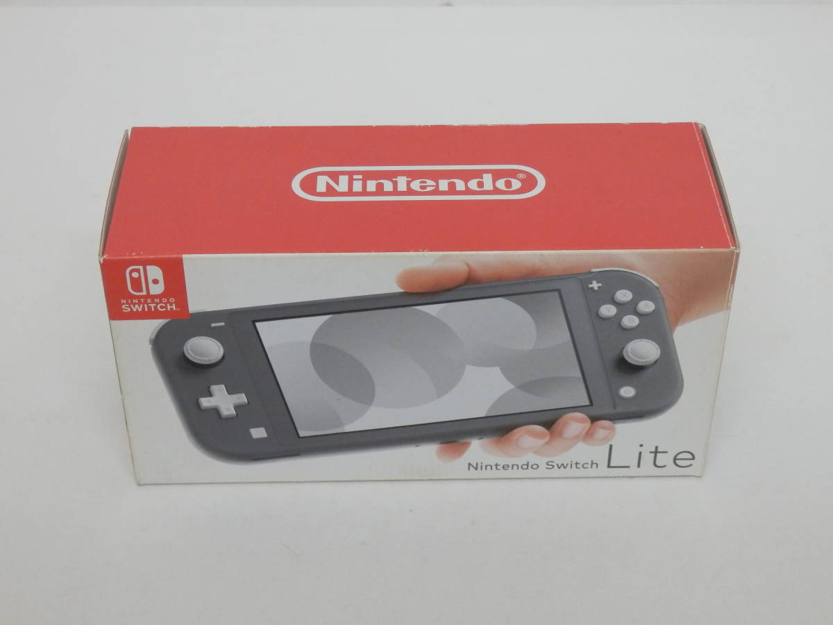 059C877J◆Nintendo Switch Lite 本体 グレー ニンテンドー スイッチ ライト 中古 動作OK ※左スティック不良あり_画像1